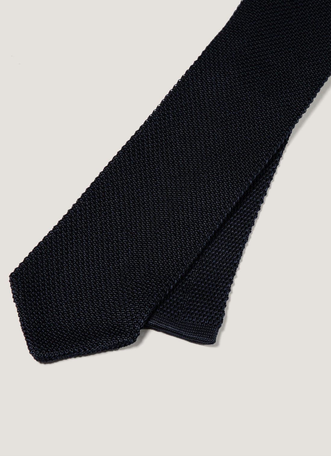 Men's Silk Knitted Tie in Navy