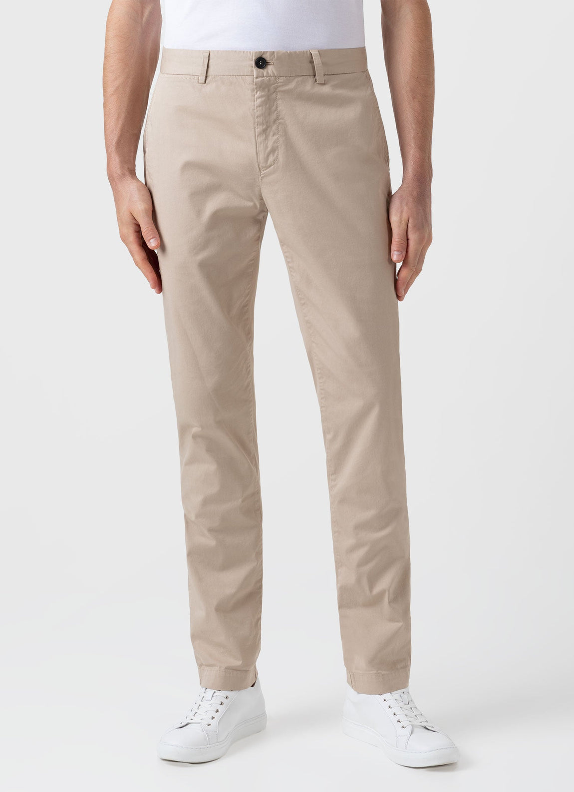 Men's Slim Fit Chino in Light Stone