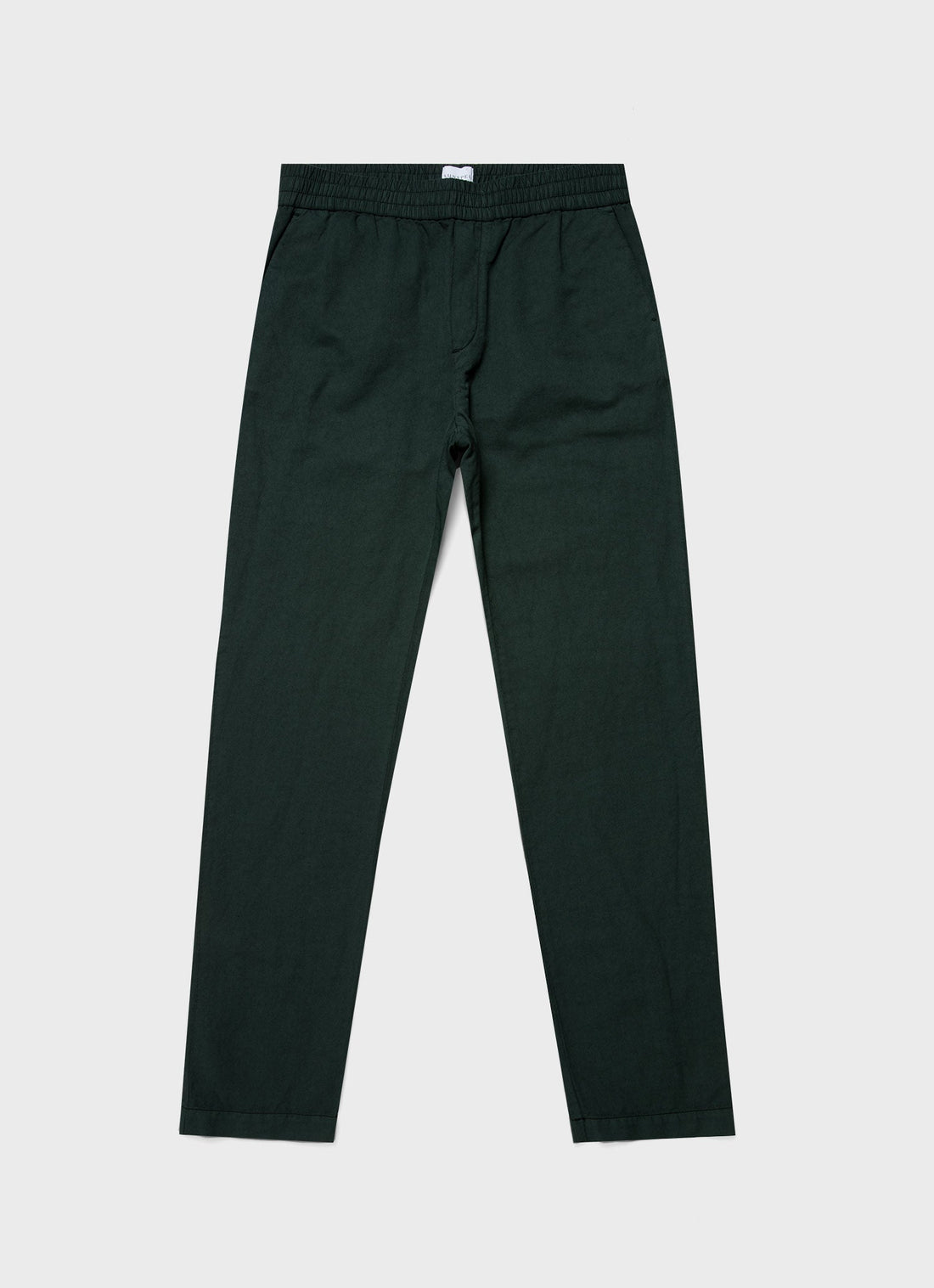 Men's Cotton Linen Drawstring  Trouser in Seaweed