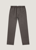 Men's Cotton Linen Drawstring Trouser in Charcoal