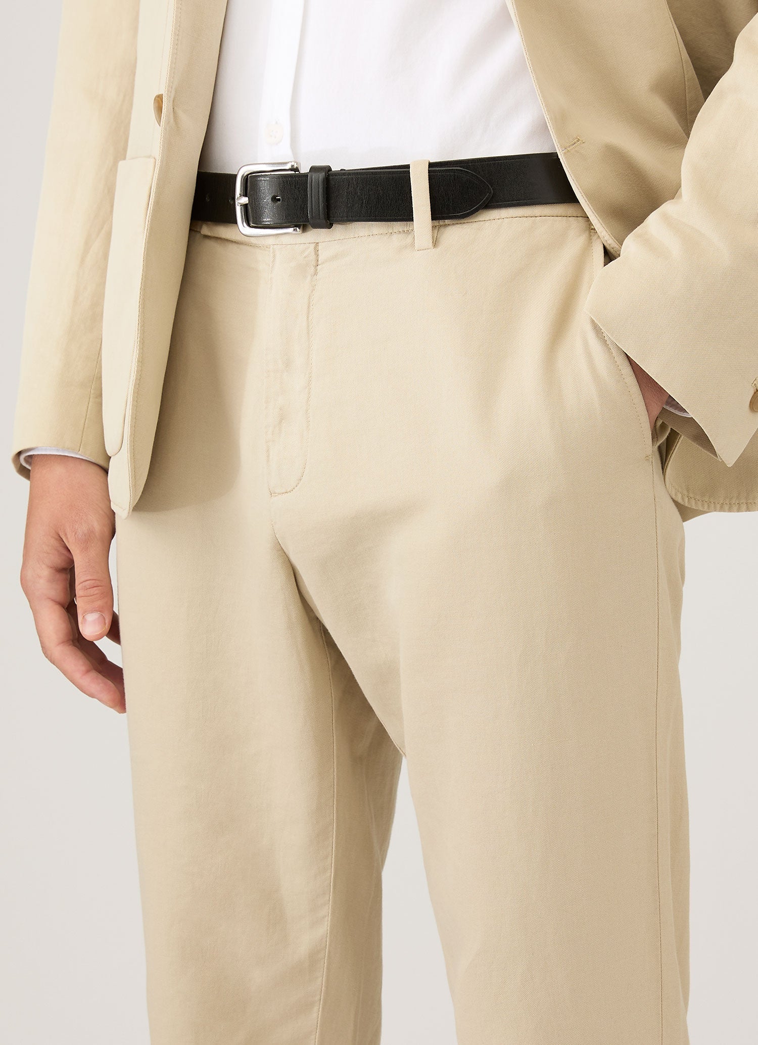 Men's Cotton Linen Two-Piece Suit in Hazelwood