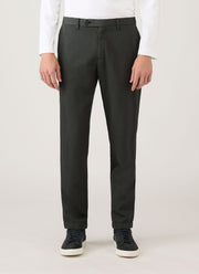 Men's Cotton Linen Trouser in Charcoal