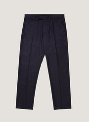 Men's Lightweight Travel Wool Two-Piece Suit in Navy
