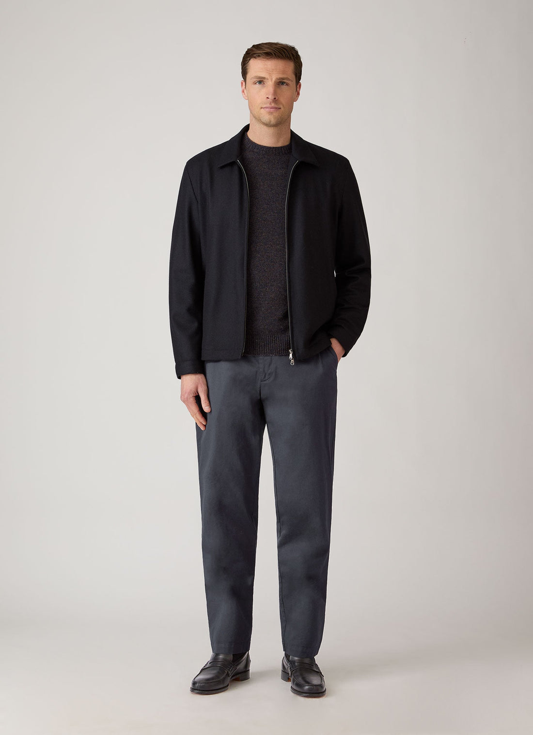 Reguläre Chinohose Baumwollstretch