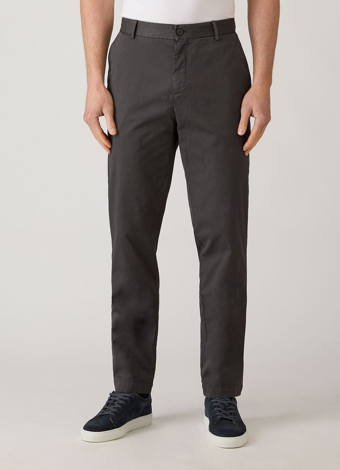 Reguläre Chinohose Baumwollstretch