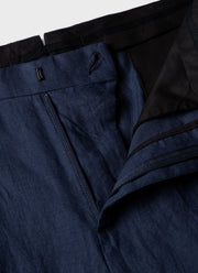 Men's Linen Two-Piece Suit in Light Navy