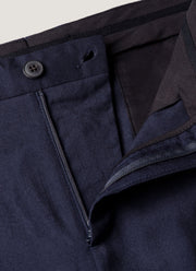 Men's Wool Twill Trouser in Navy