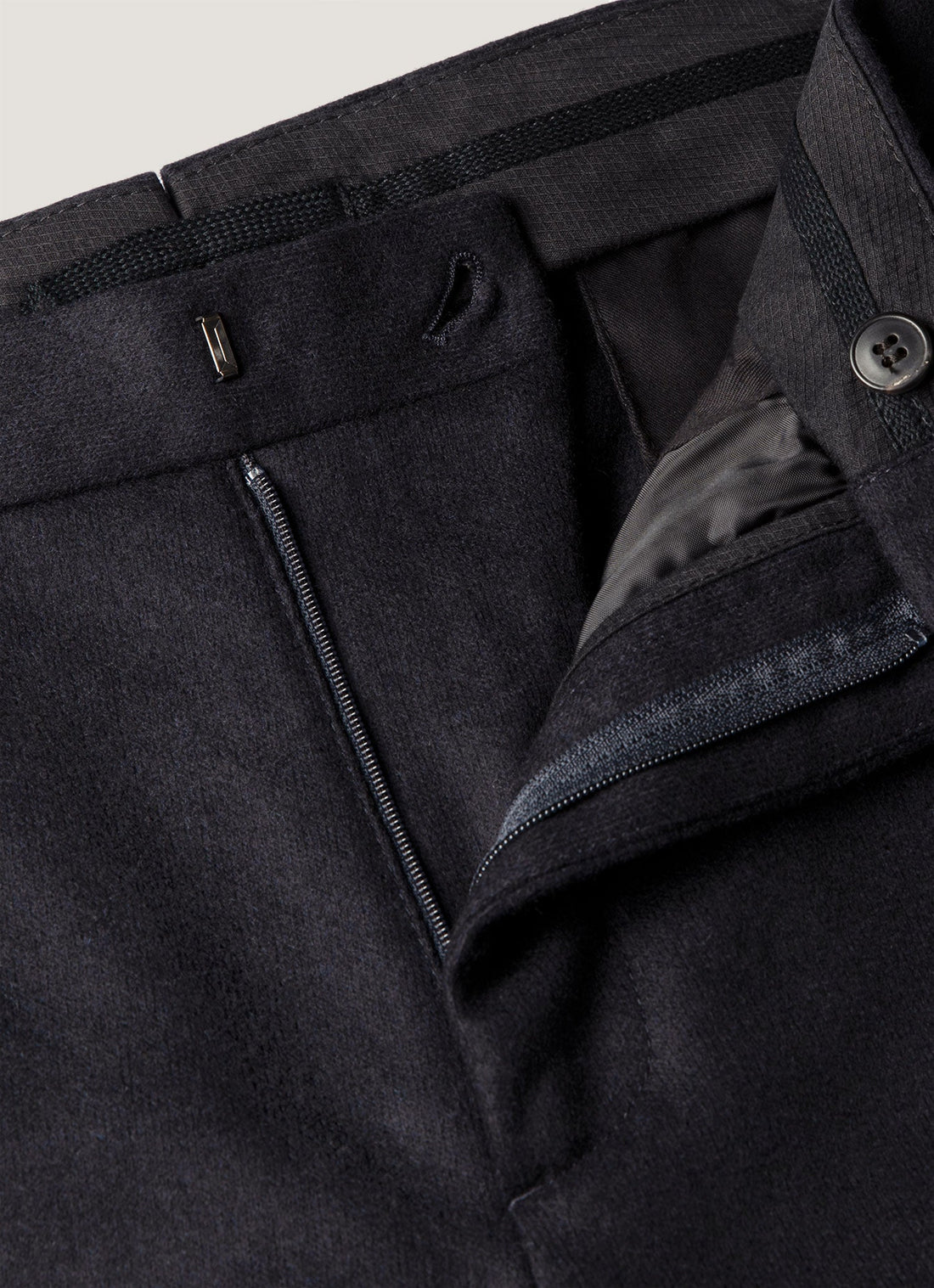 Men's Boiled Wool Trouser in Navy