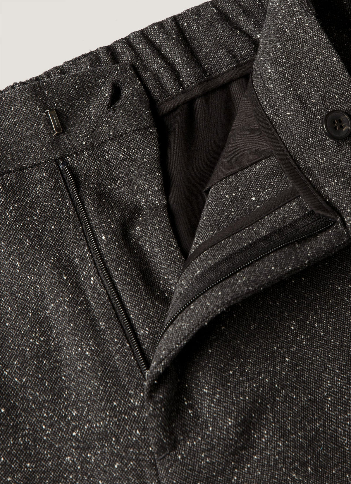 Men's Donegal Tweed Trouser in Anthracite Melange
