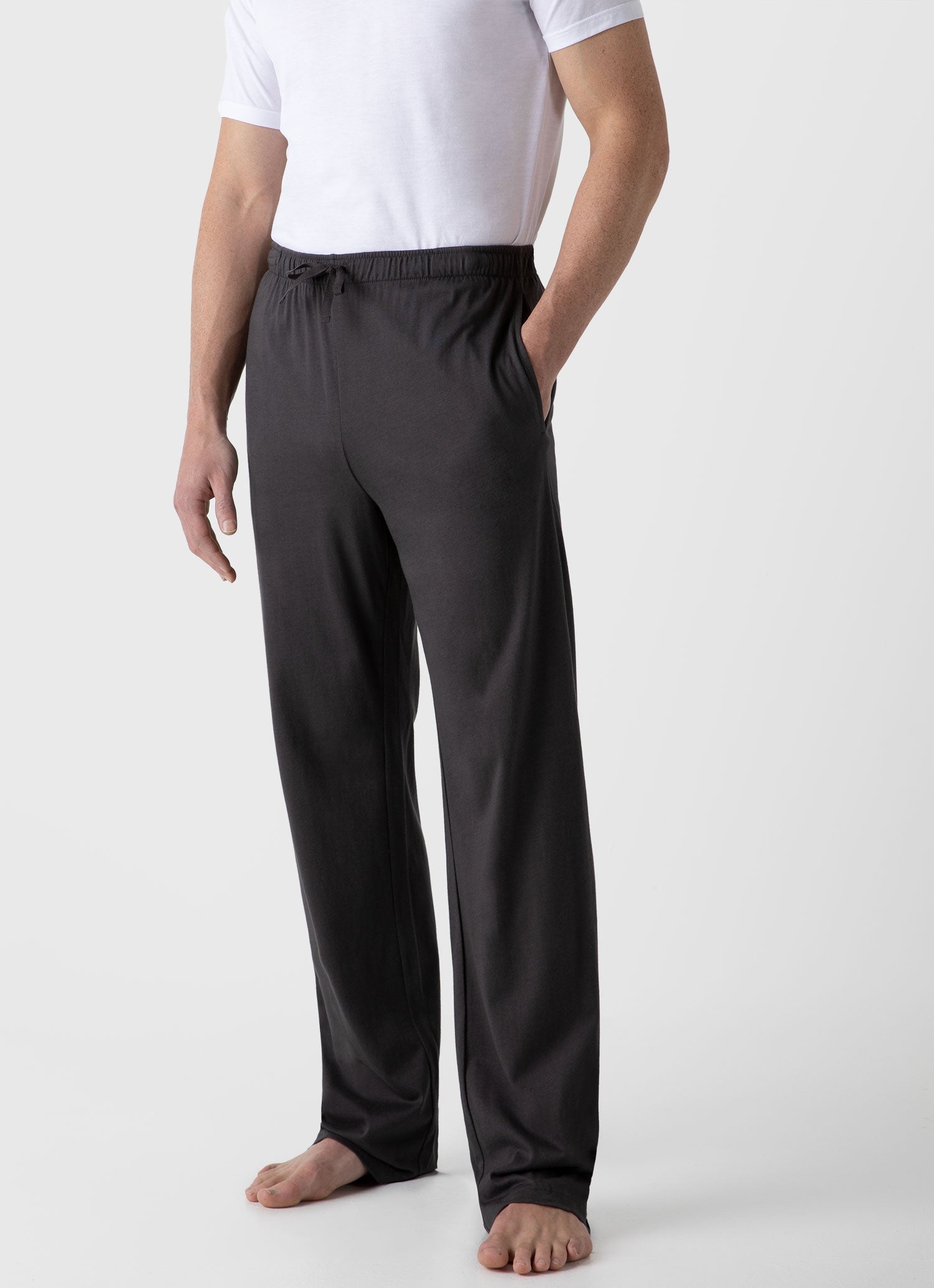 Men's Cotton Modal Lounge Pant in Charcoal