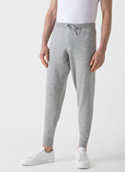 Men's Cashmere Lounge Set in Grey Melange