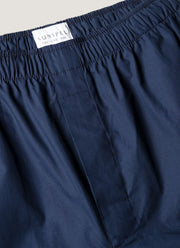 Men's Cotton Poplin Pyjama Trouser in Navy