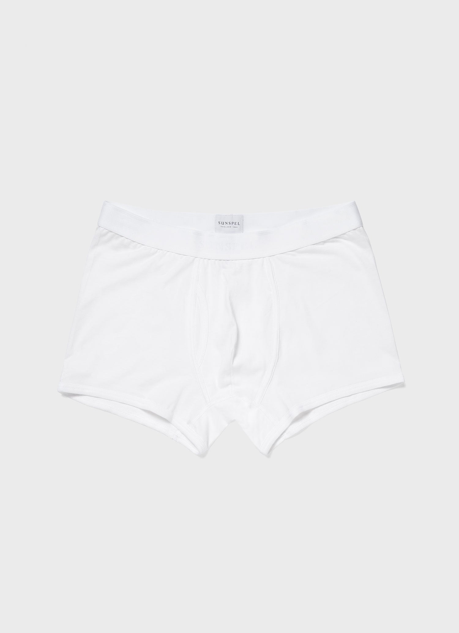 Men's Superfine Cotton Trunks in White