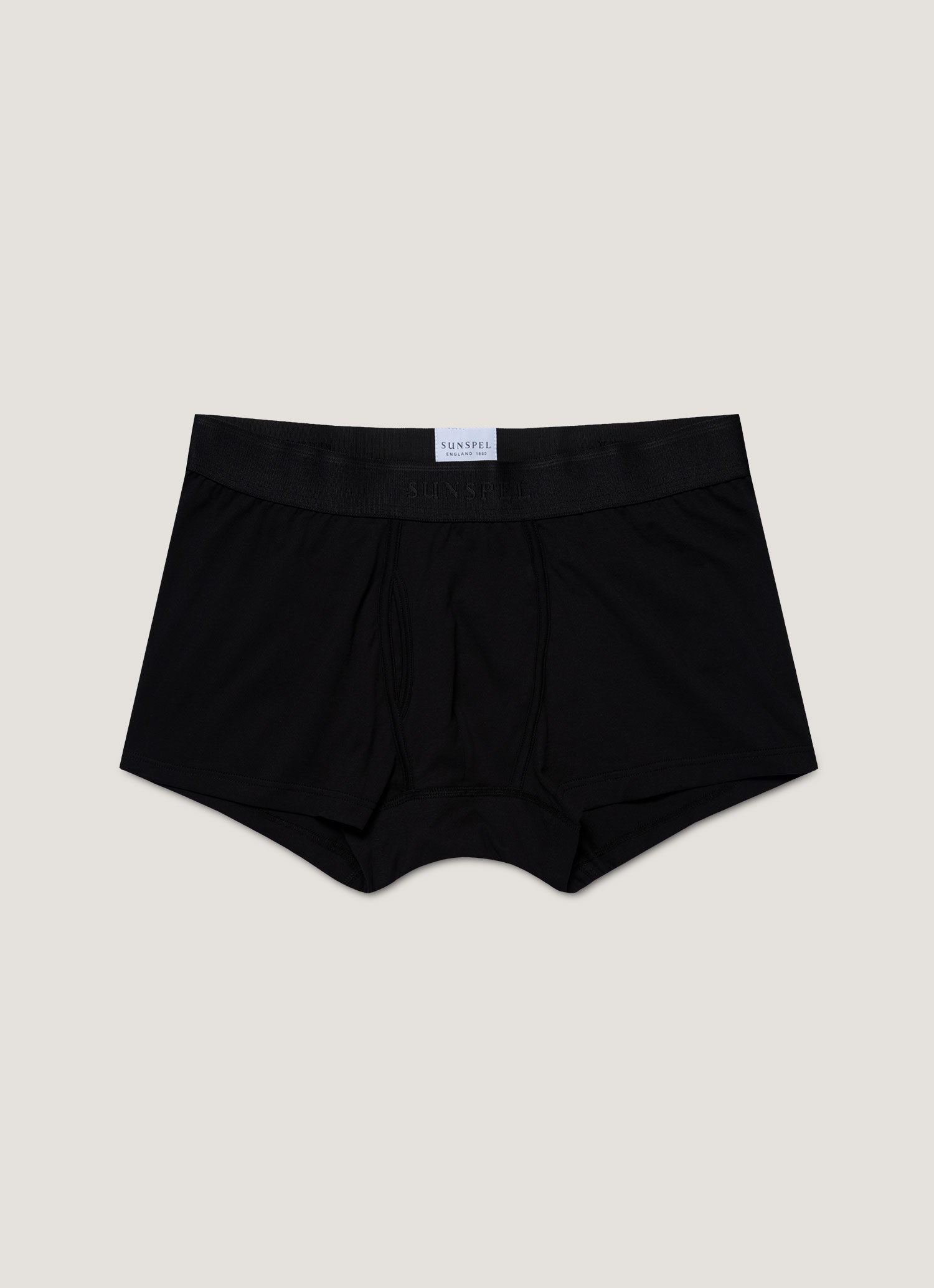 Men's Superfine Cotton Trunks in Black