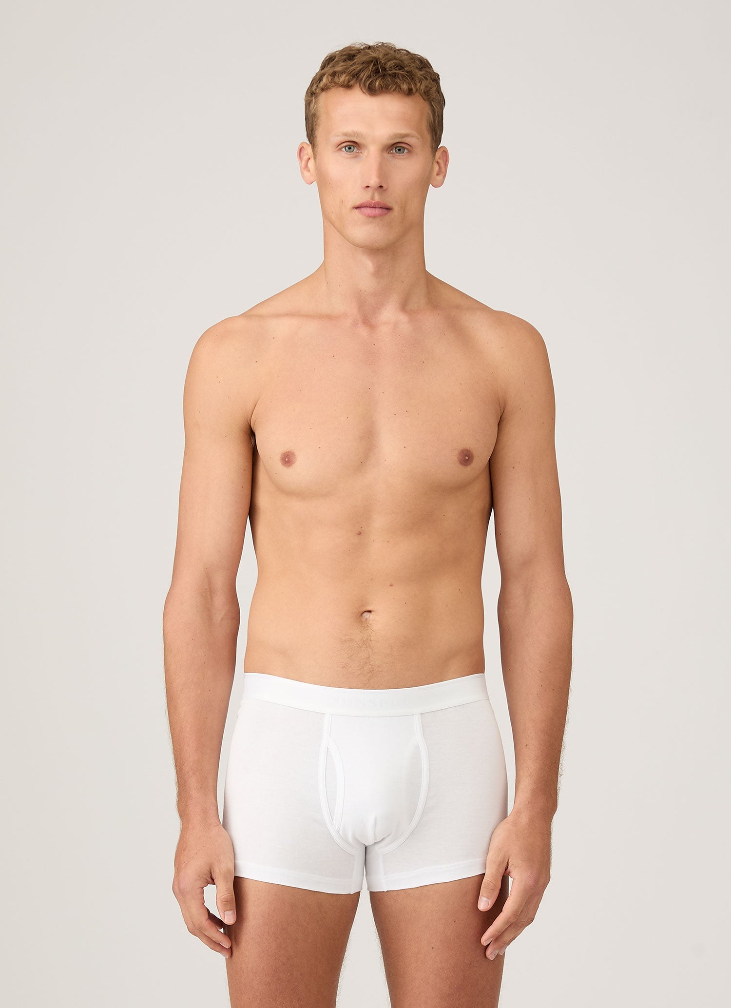 Men's Superfine Cotton Trunks in White