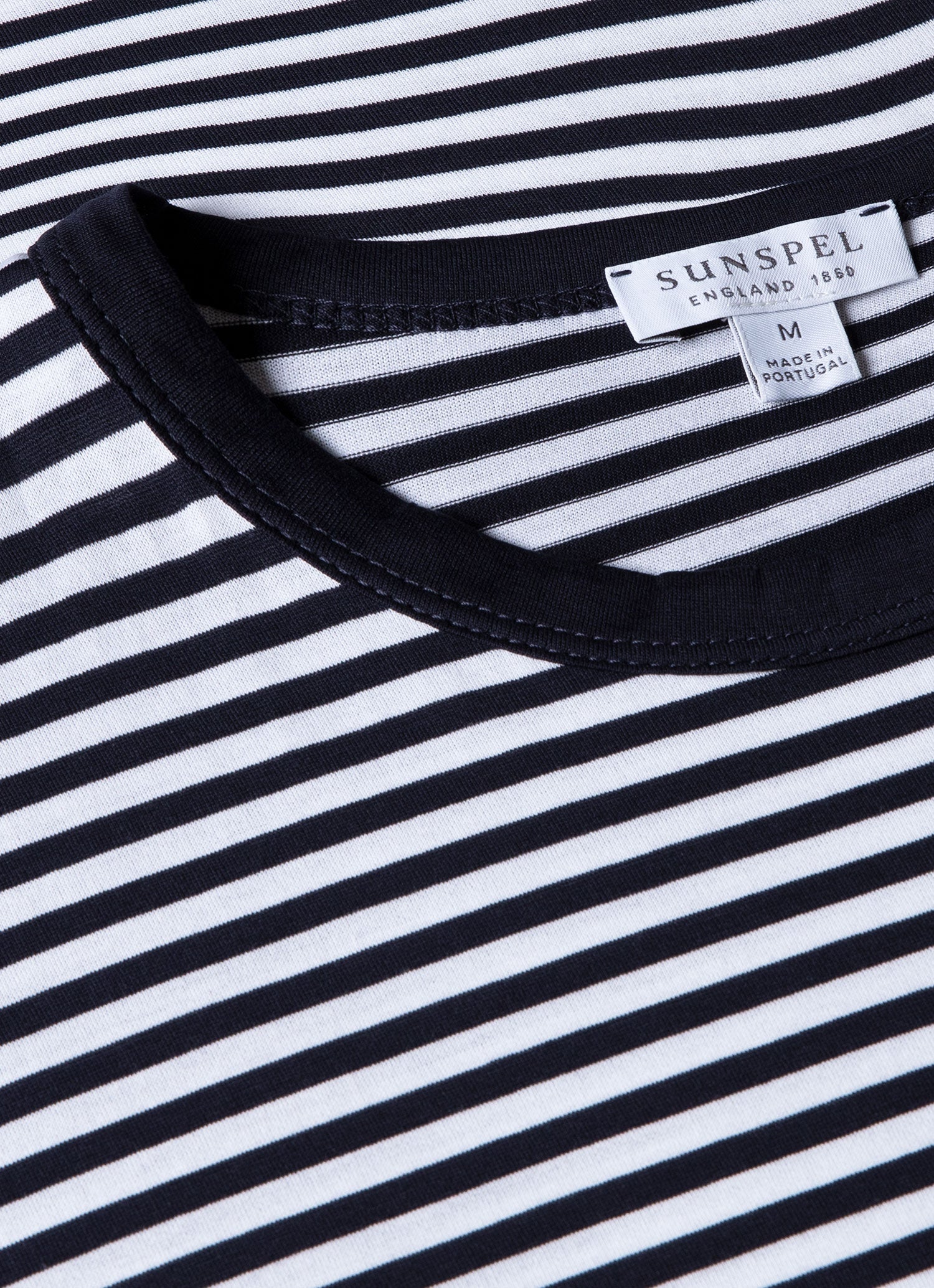 Men's Classic T-shirt in Navy/White English Stripe