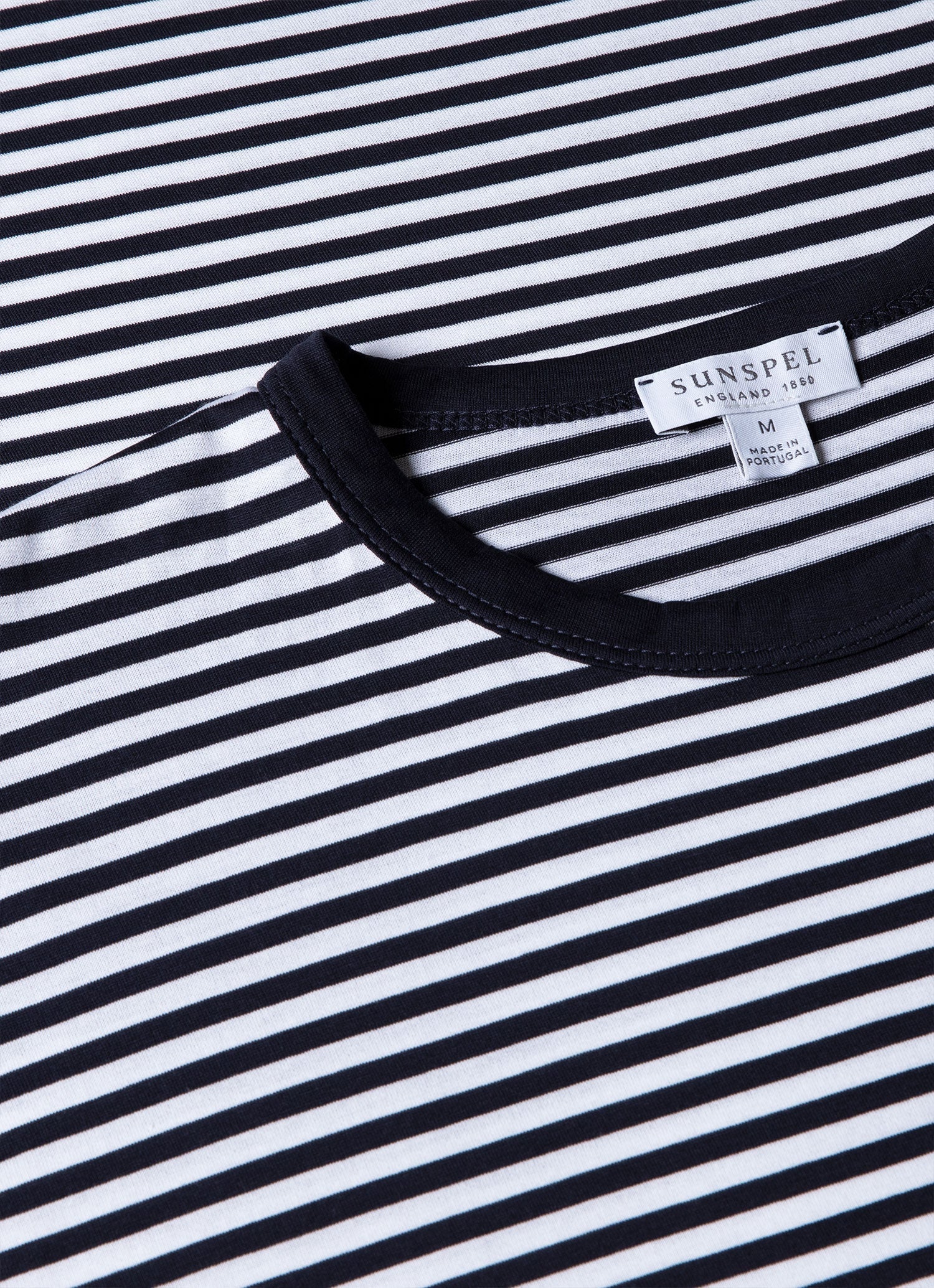 Men's Classic T-shirt in Navy/White English Stripe