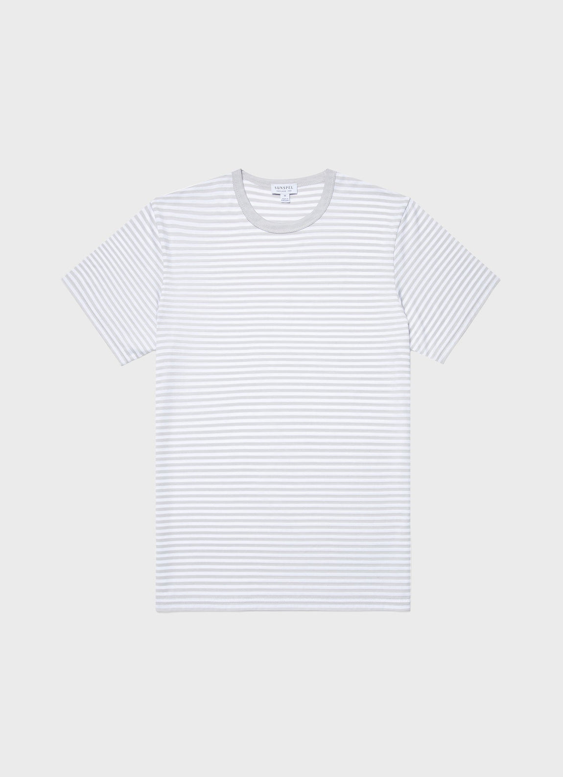 Men's Classic T-shirt in Smoke/White English Stripe