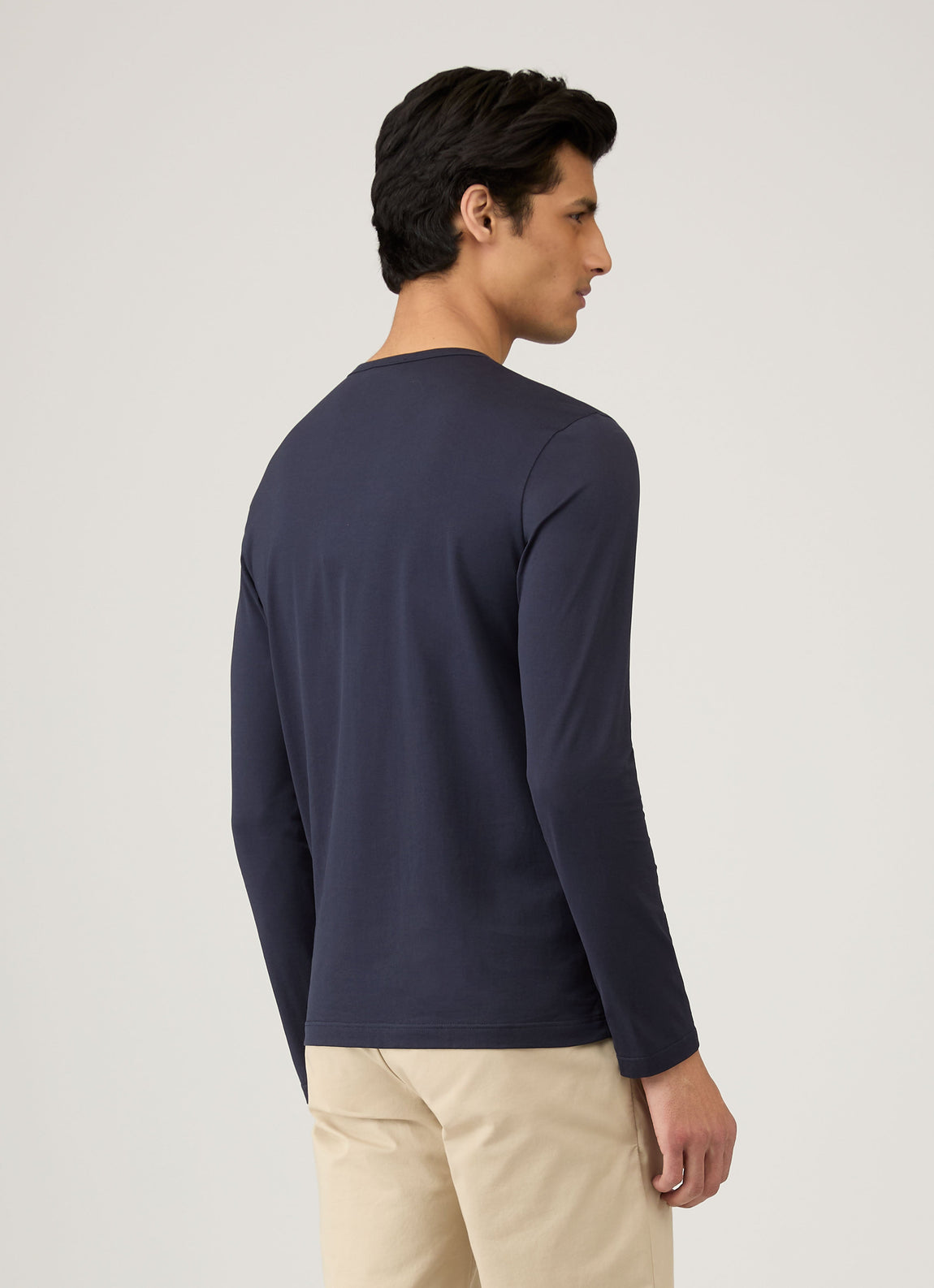 Men's Classic Long Sleeve T-shirt in Navy