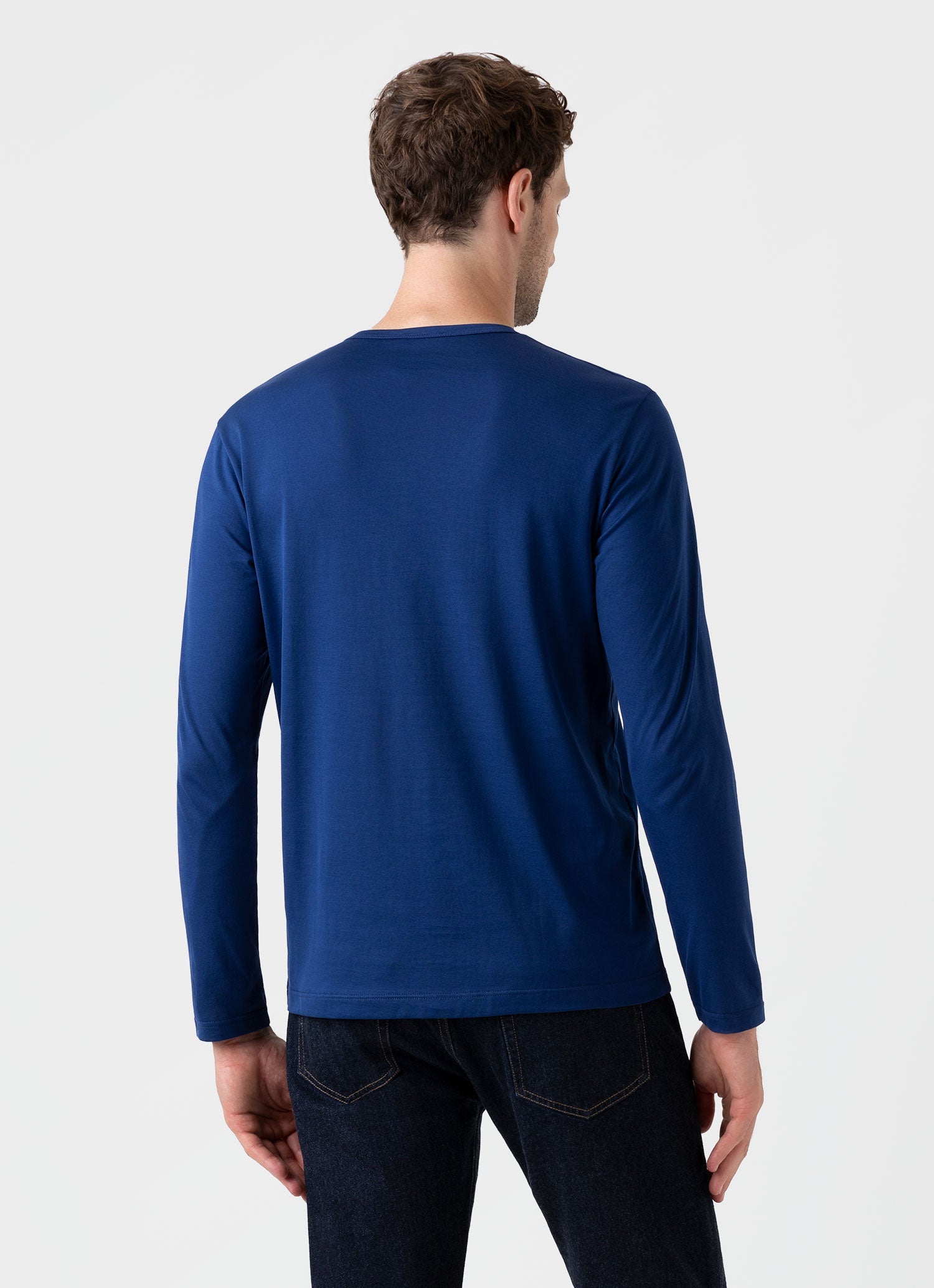 Men's Classic Long Sleeve T-shirt in Space Blue