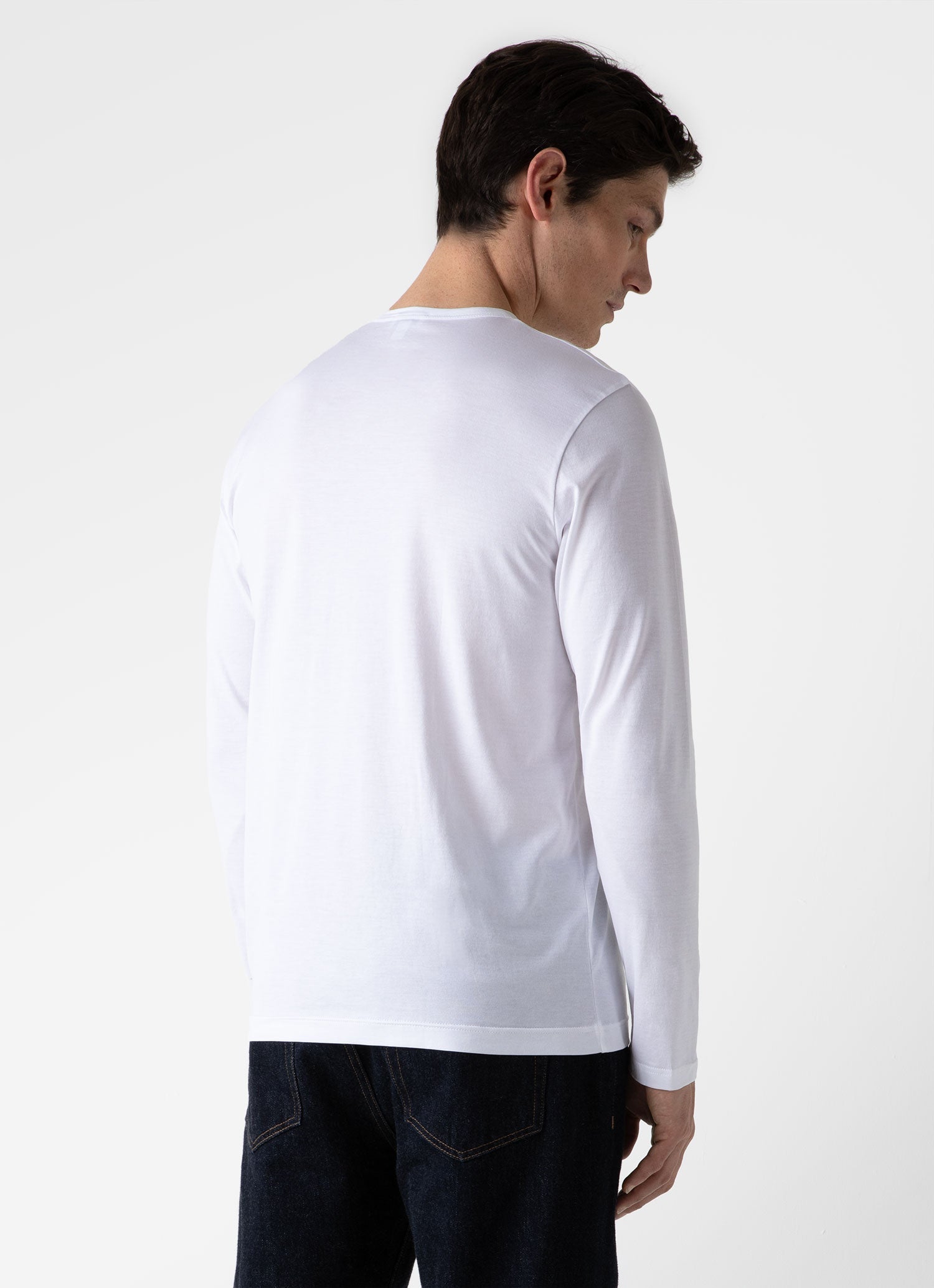 Men's Classic Long Sleeve T-shirt in White