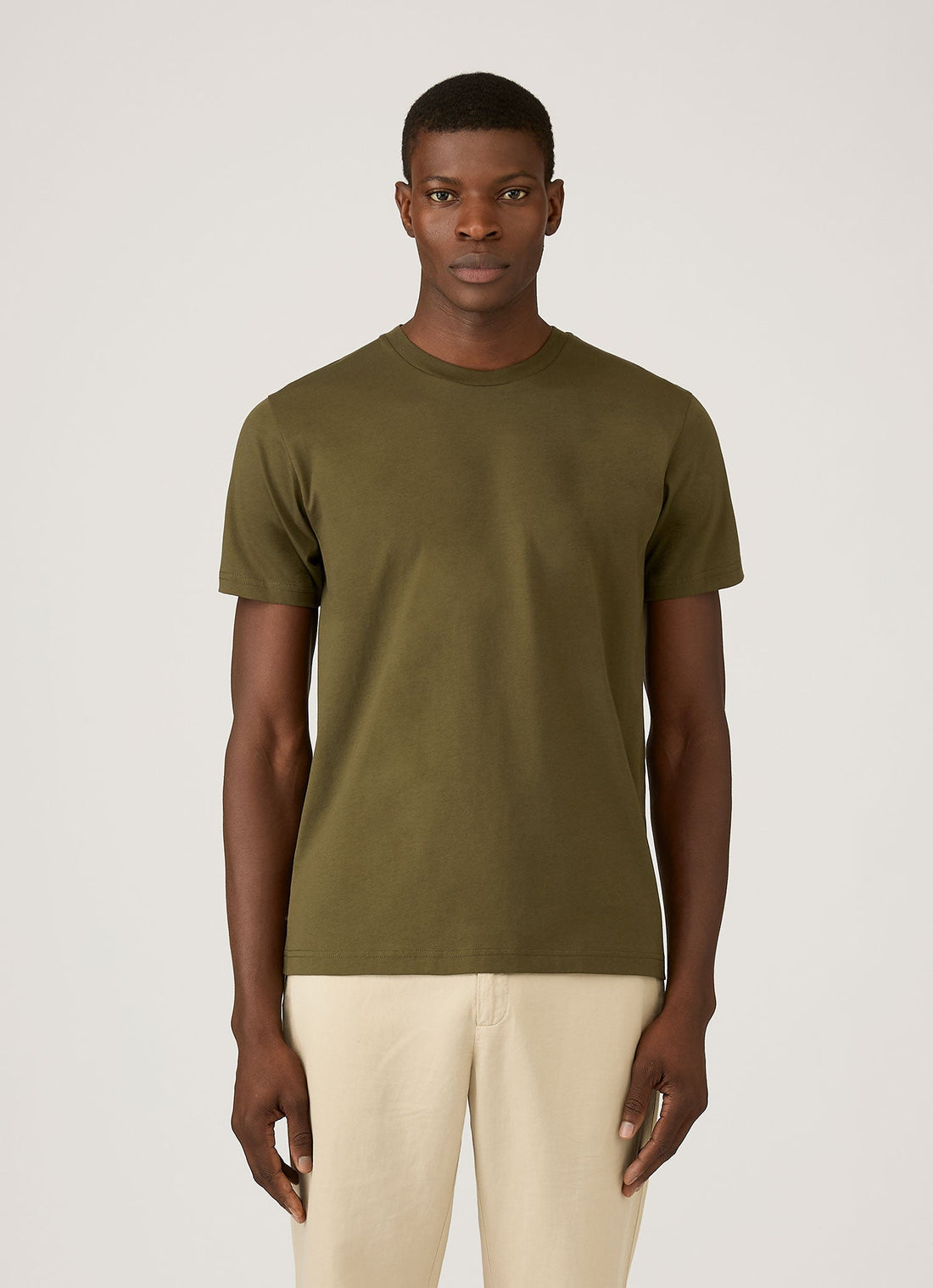 Men's Riviera Midweight T-shirt in Deep Olive