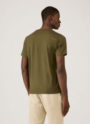 Men's Riviera Midweight T-shirt in Deep Olive