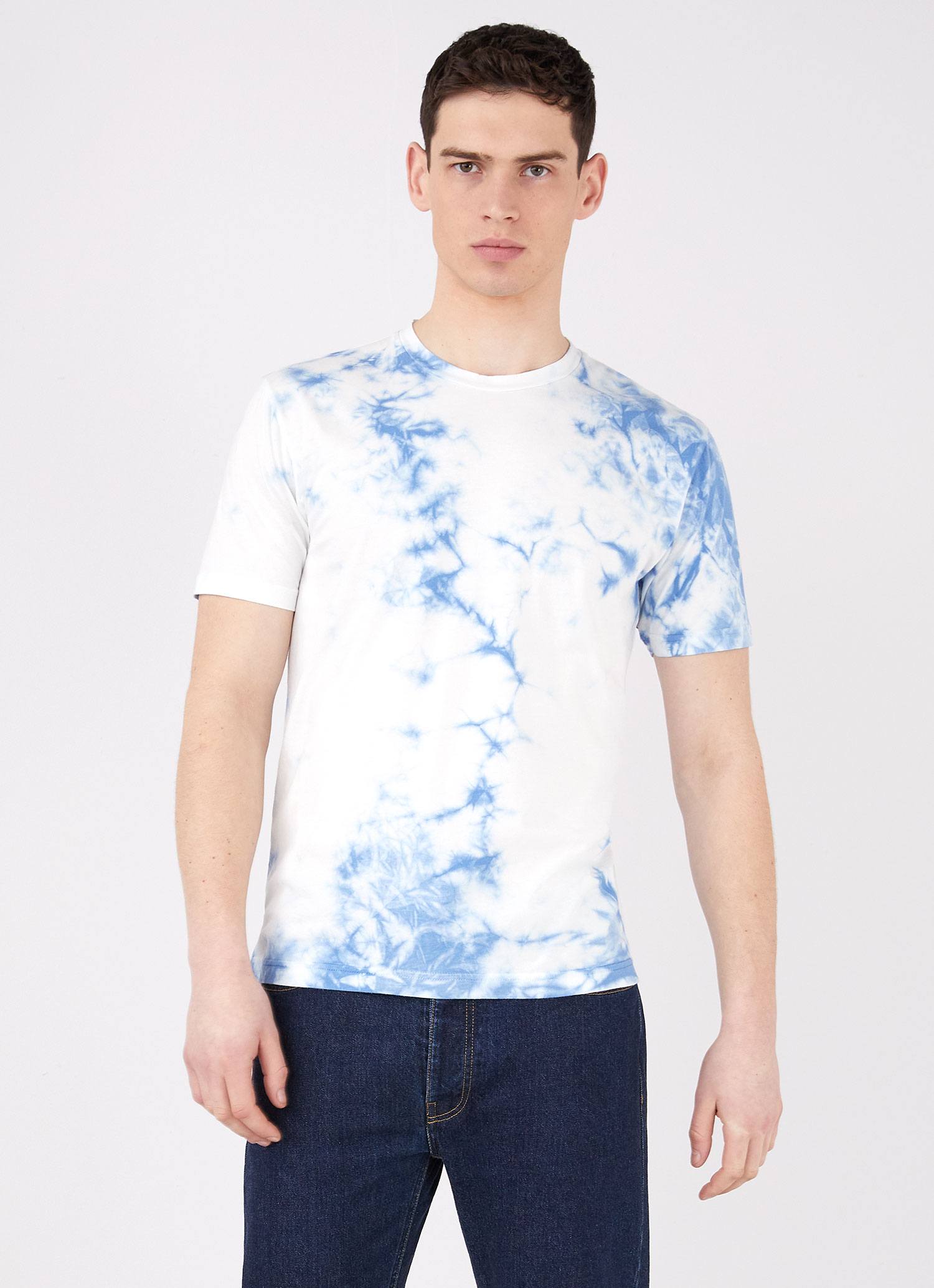 Men's Riviera T-shirt in Sky Blue Tie Dye