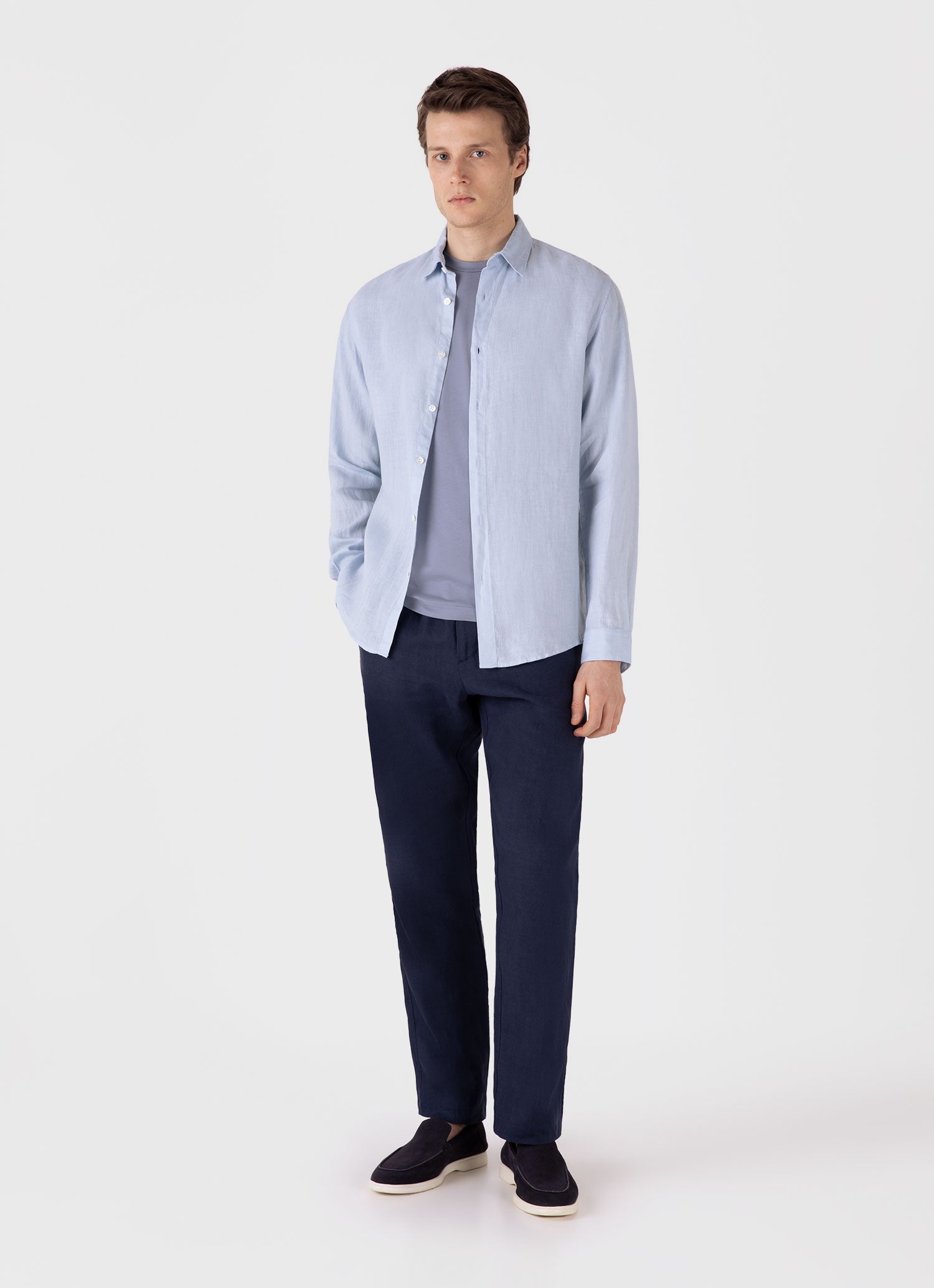 Men's Riviera Midweight T-shirt in Vintage Blue