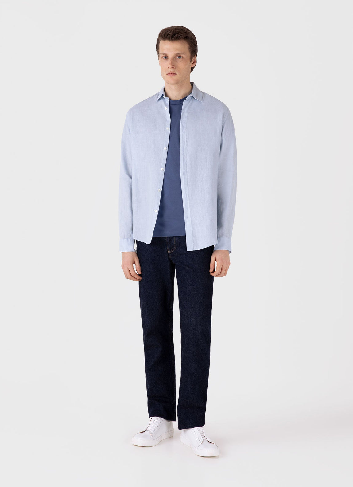 Men's Riviera Midweight T-shirt in Soft Denim