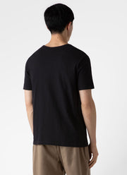 Men's Cotton Linen T-shirt in Black