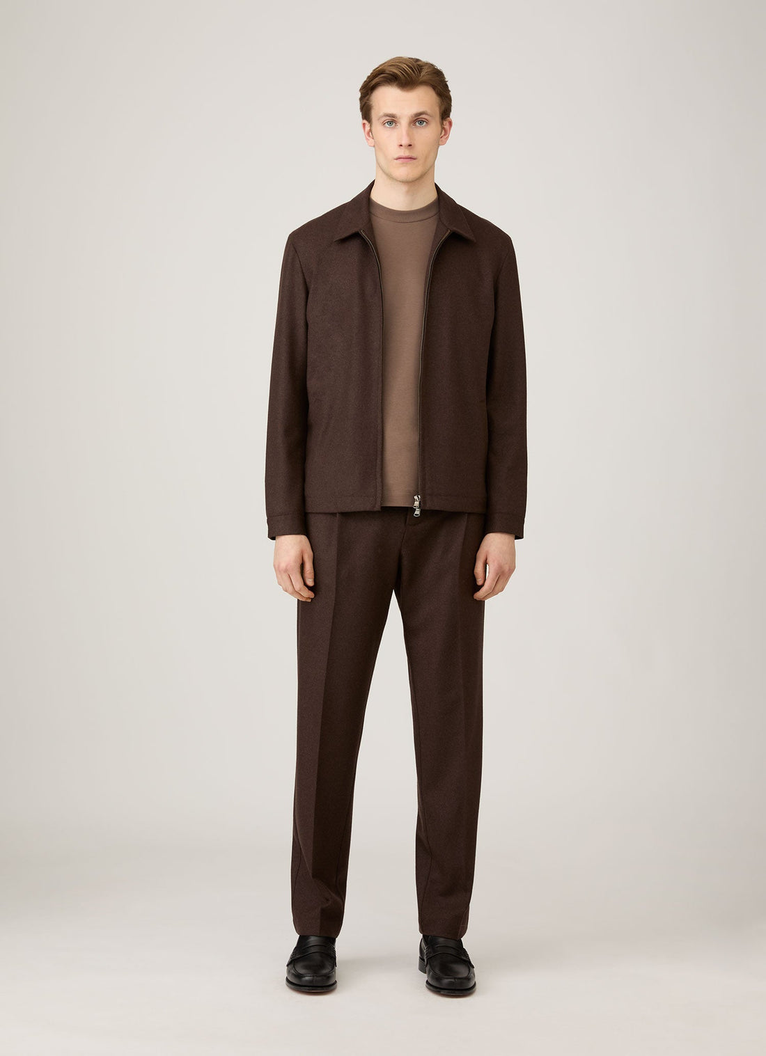 Men's Long Sleeve Heavyweight T-shirt in Bark