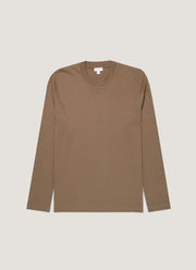 Men's Long Sleeve Heavyweight T-shirt in Dark Cedar