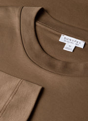 Men's Long Sleeve Heavyweight T-shirt in Dark Cedar