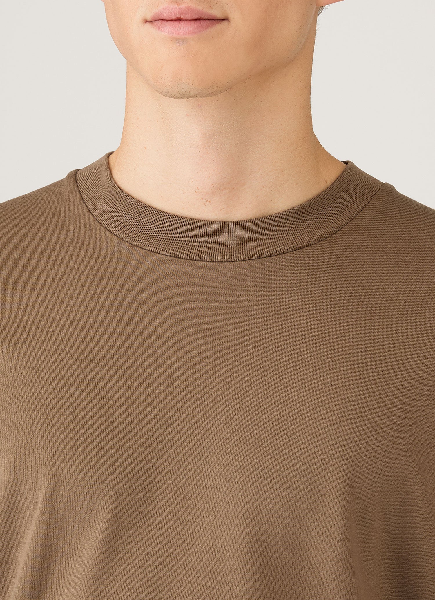 Men's Long Sleeve Heavyweight T-shirt in Dark Cedar