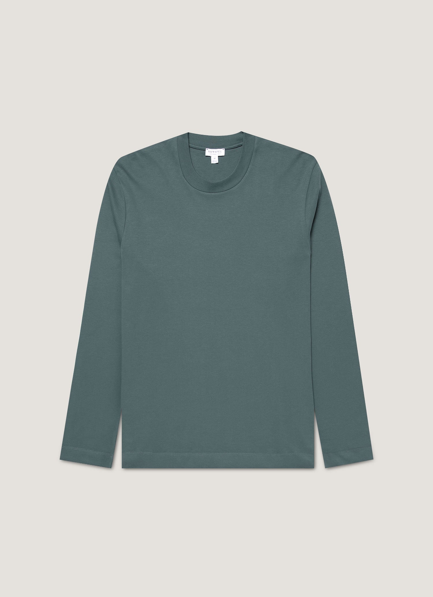 Men's Long Sleeve Heavyweight T-shirt in Dark Petrol
