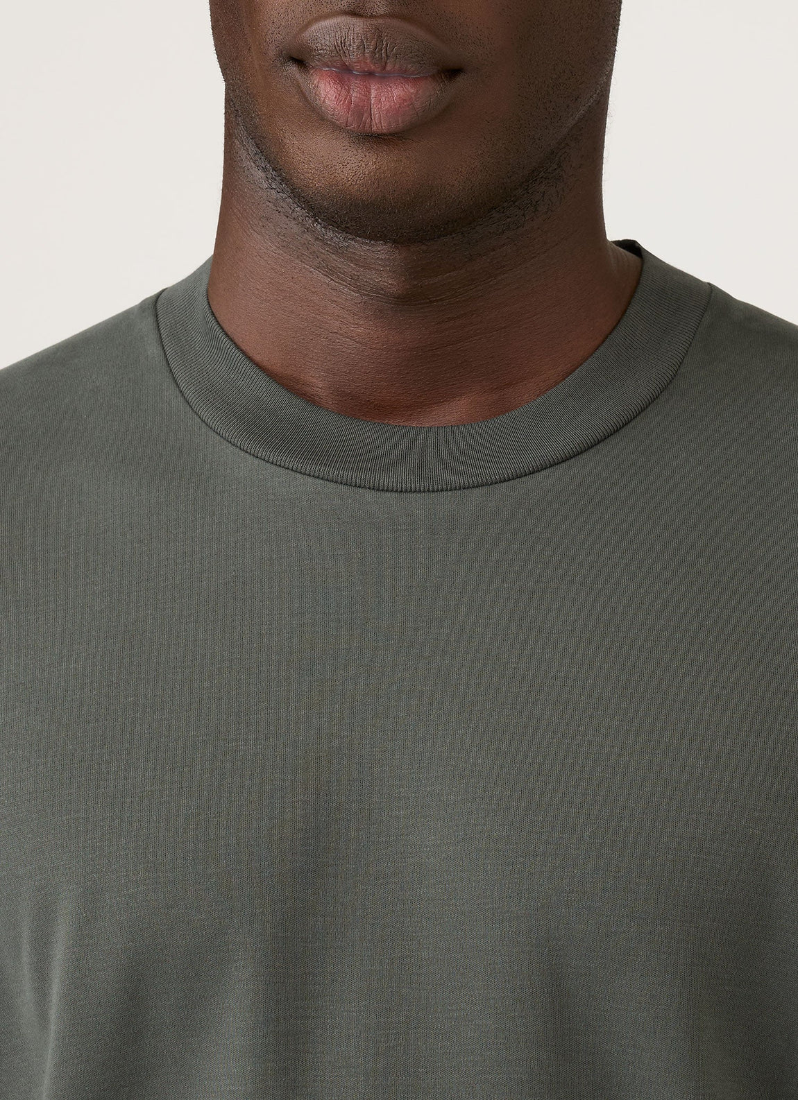 Men's Long Sleeve Heavyweight T-shirt in Slate Green