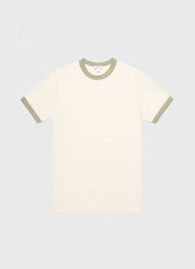 Men's Classic Ringer T-shirt in Pale Khaki