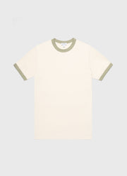 Men's Classic Ringer T-shirt in Pale Khaki