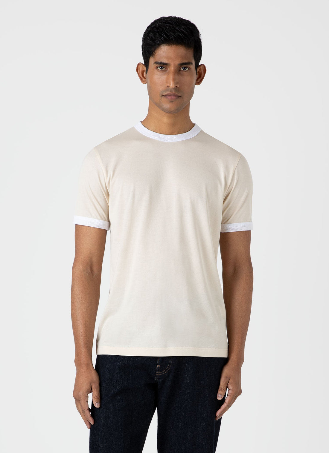 Men's Classic Ringer T-shirt in White