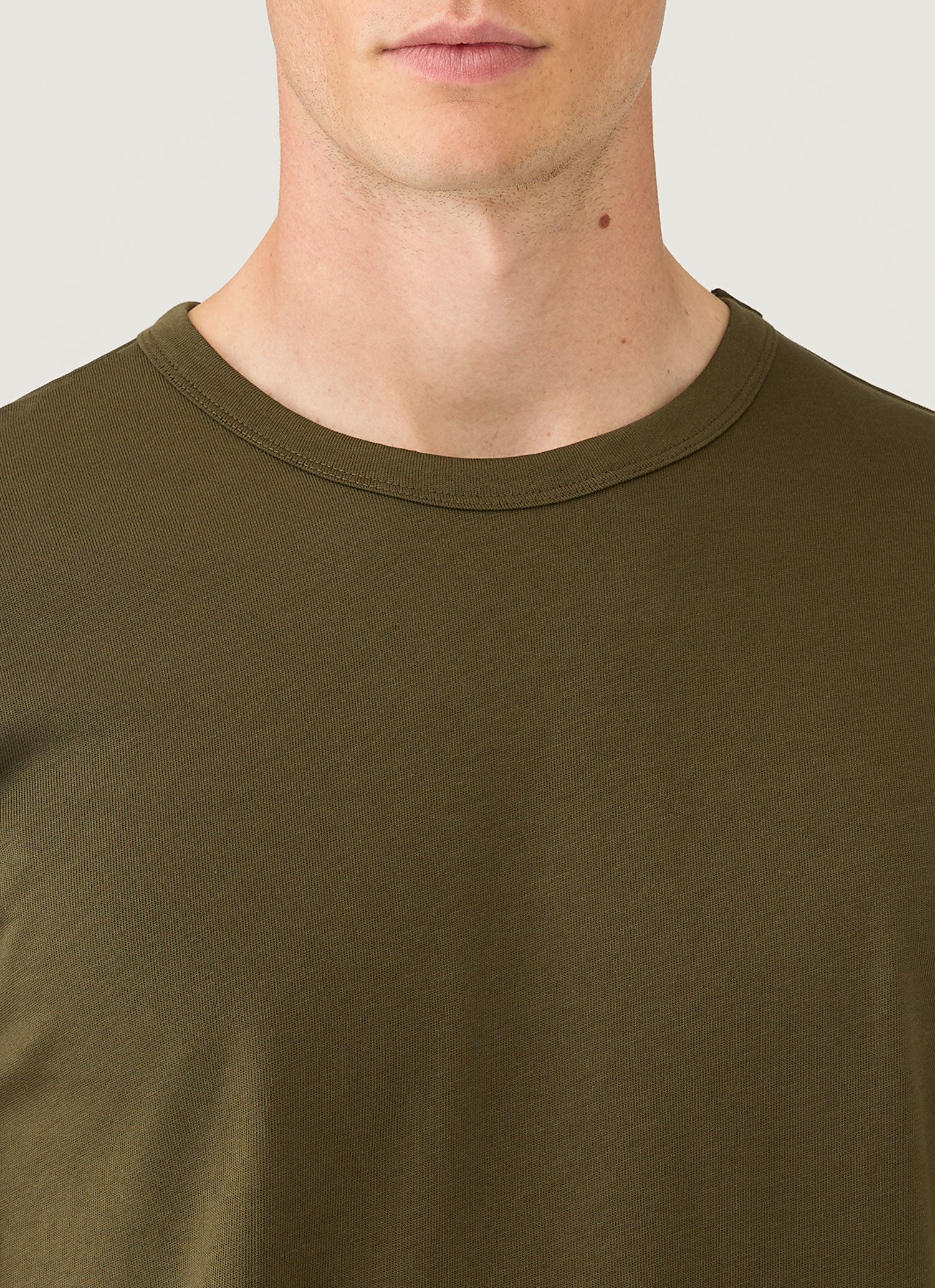 Men's Heavyweight Jersey T-shirt in Deep Olive