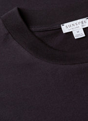 Men's Silk Cotton Cashmere T-shirt in Navy