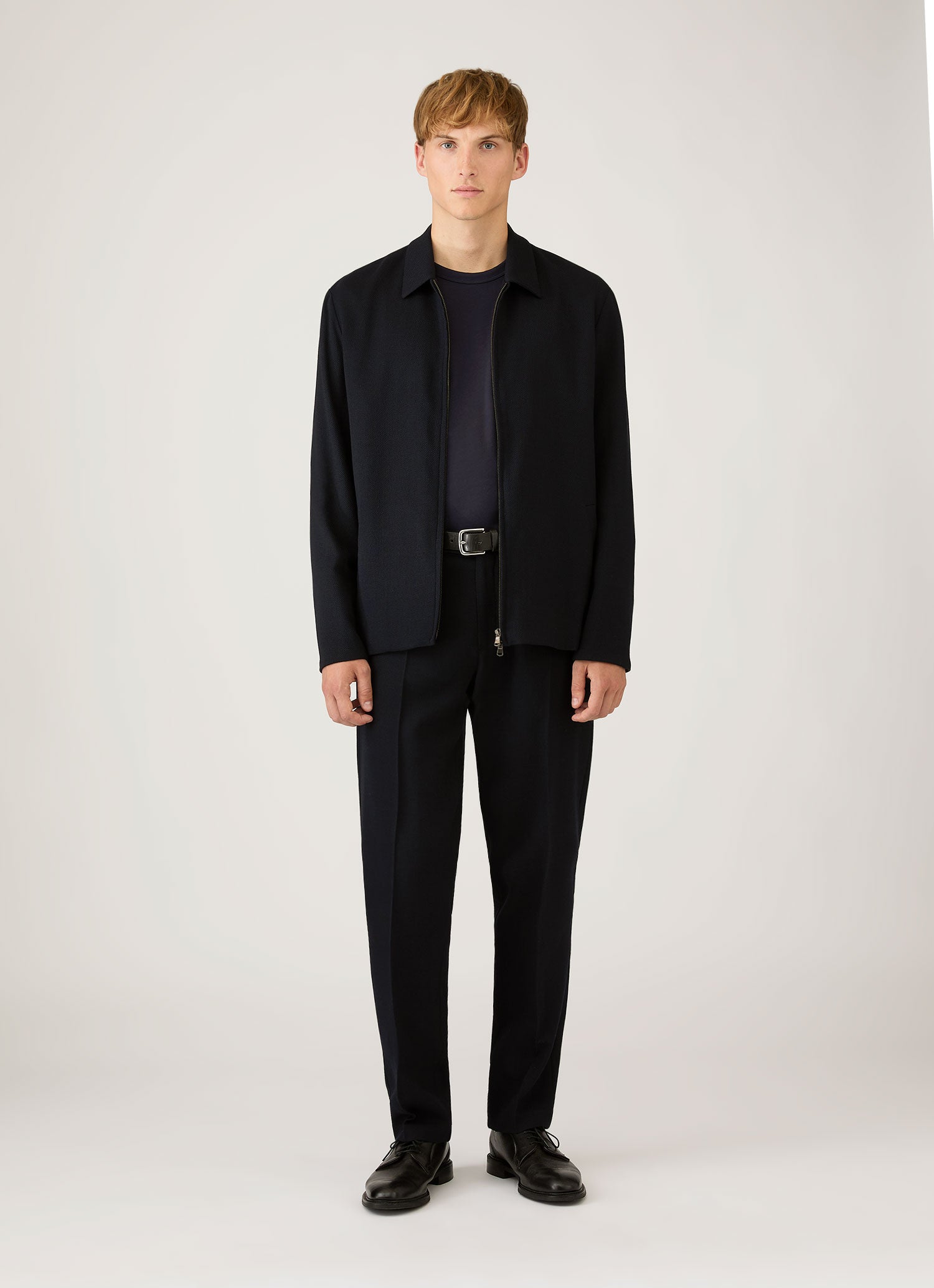 Men's Long Sleeve Heavyweight Jersey T-shirt in Navy