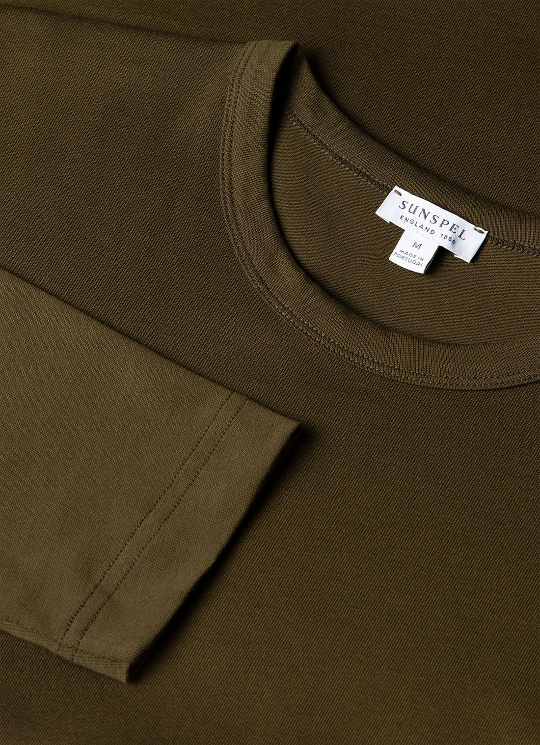 Men's Long Sleeve Heavyweight Classic T-shirt in Loden Green