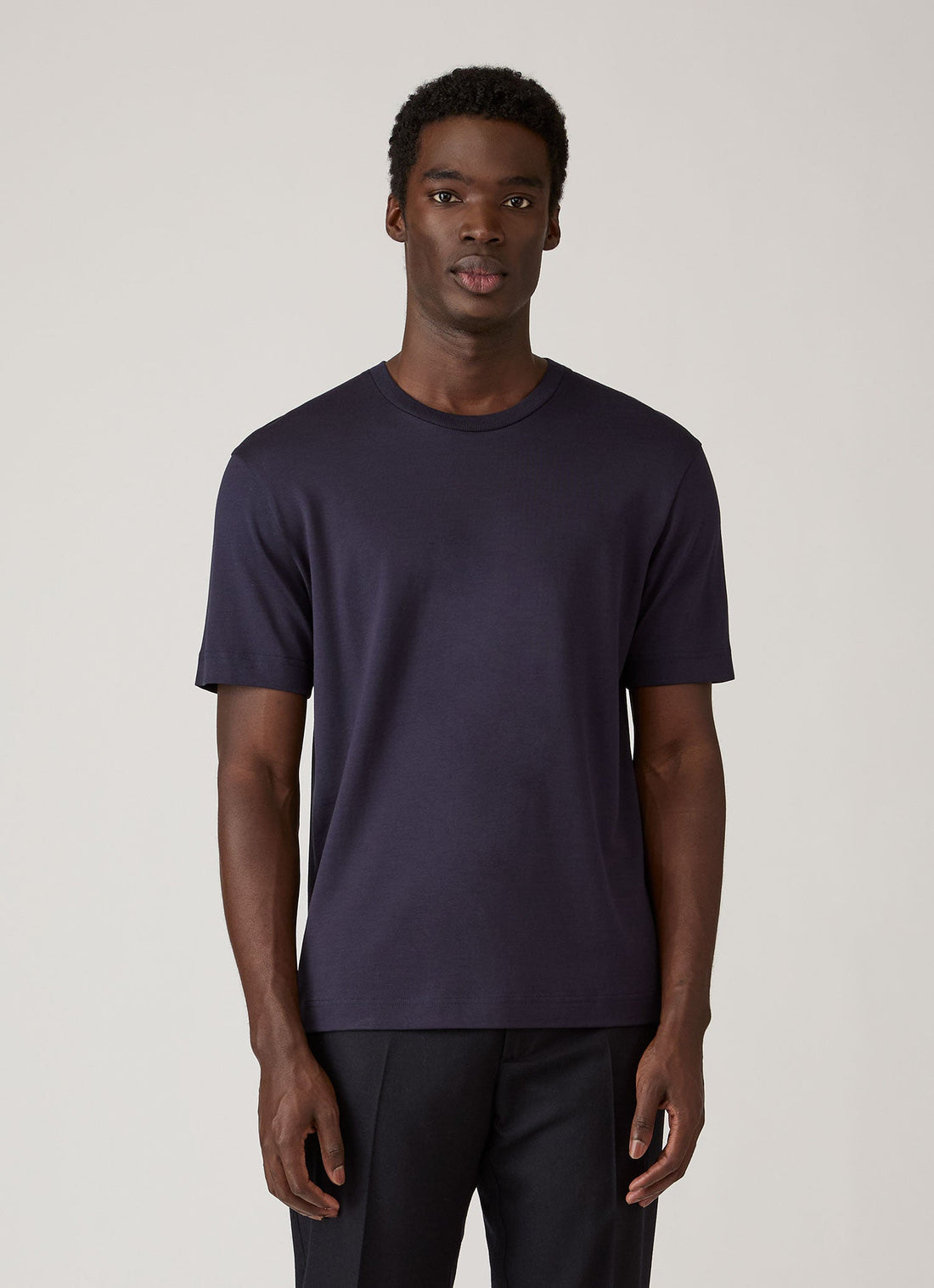 T-Shirt aus Seiden-Baumwolle