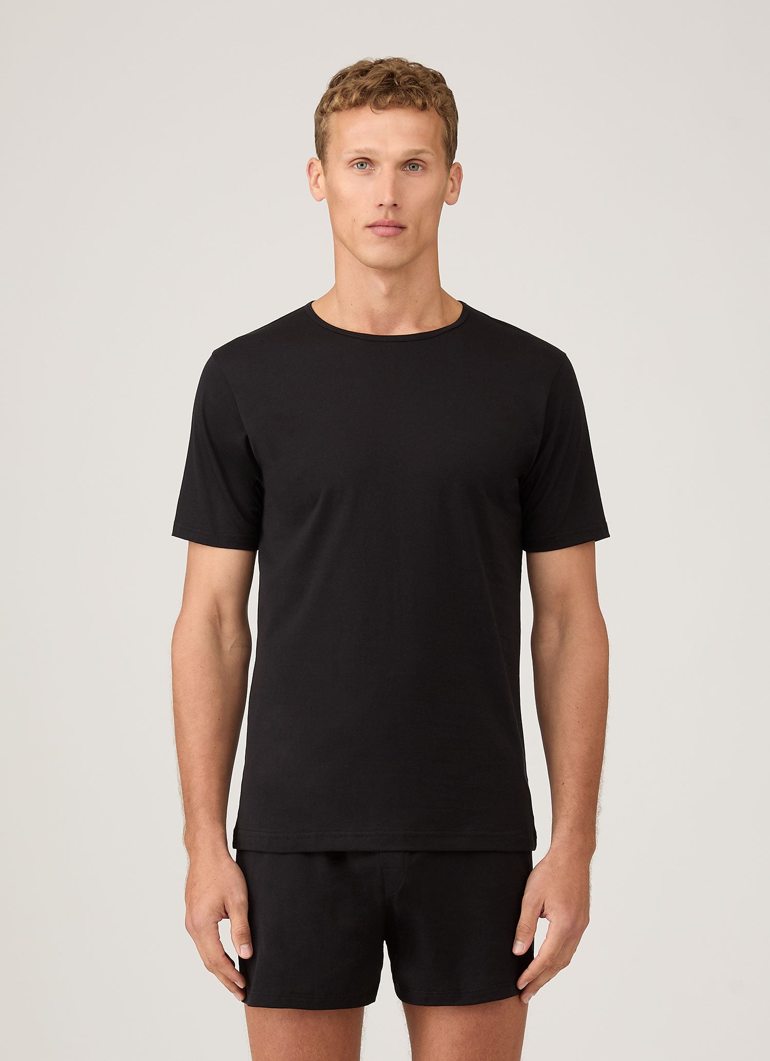 Men's Superfine Underwear T-shirt in Black