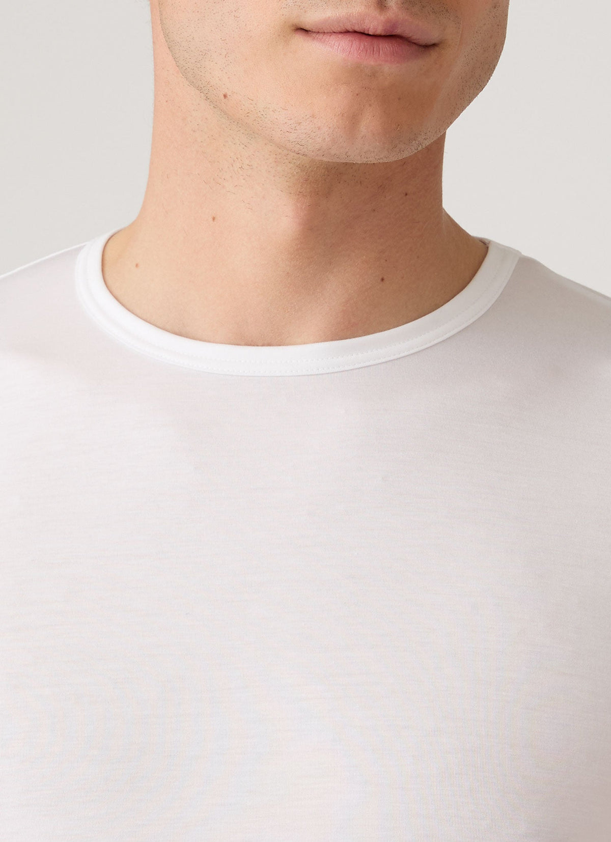 Men's Long Sleeve Tencel™ T-shirt in White