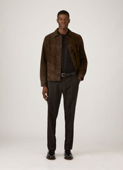 Men's Sea Island Cotton Knit T-shirt in Black