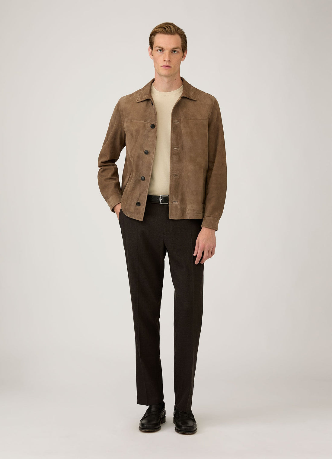 Men's Sea Island Cotton Knit T-shirt in Hazelwood