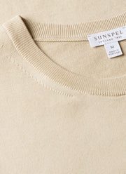 Men's Sea Island Cotton Knit T-shirt in Hazelwood